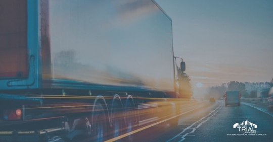 Large Semi Truck on Highway